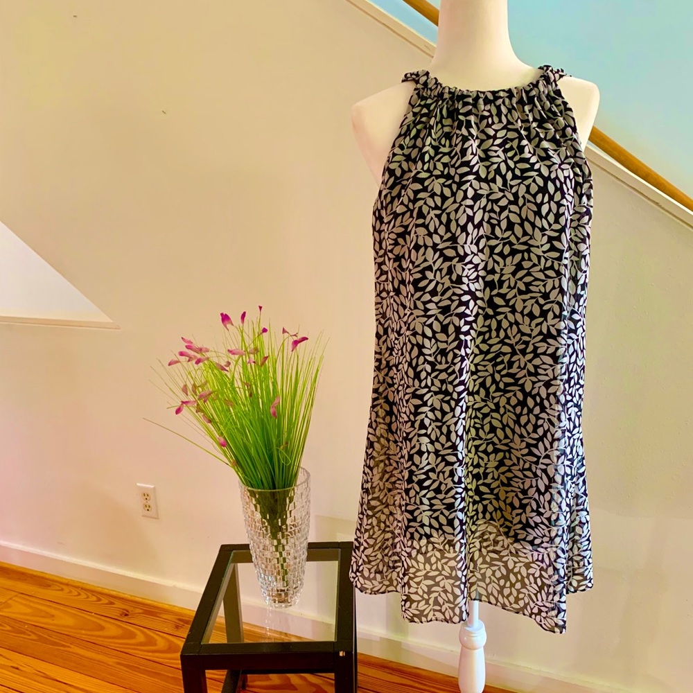 MSK black/white tank dress